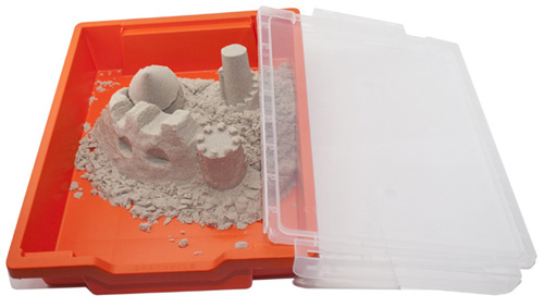 песочница для кинетического песка с крышкой